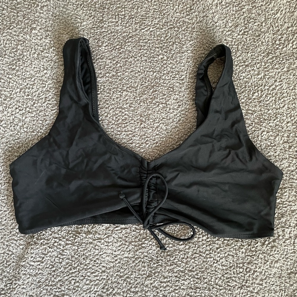 black bikini top